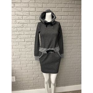 Freedom Trail Fleece Sweater Dress with Hood Size XS